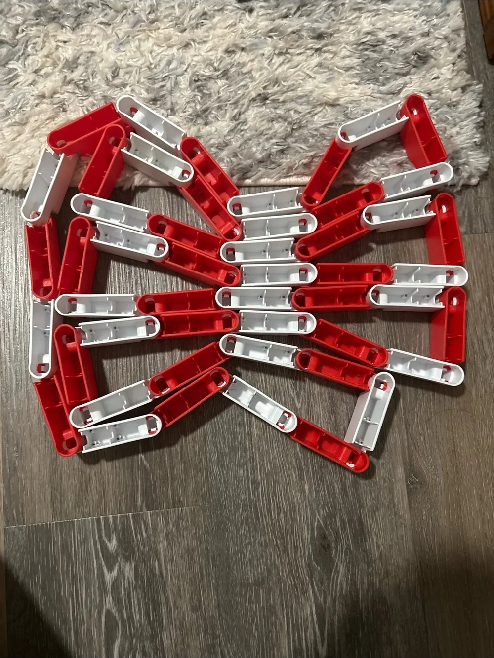 Red & White Modular Linking Toy - Creative Build Set